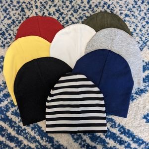 Set of 8 Knit Baby Hats